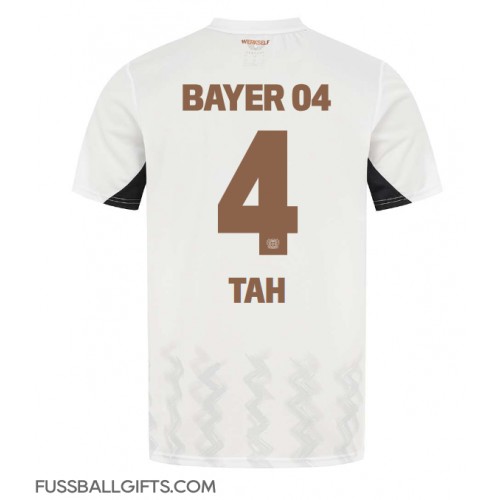 Bayer Leverkusen Jonathan Tah #4 Fußballbekleidung Auswärtstrikot 2024-25 Kurzarm